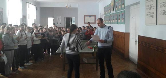 Турнір з настільного тенісу у Поморянській школі