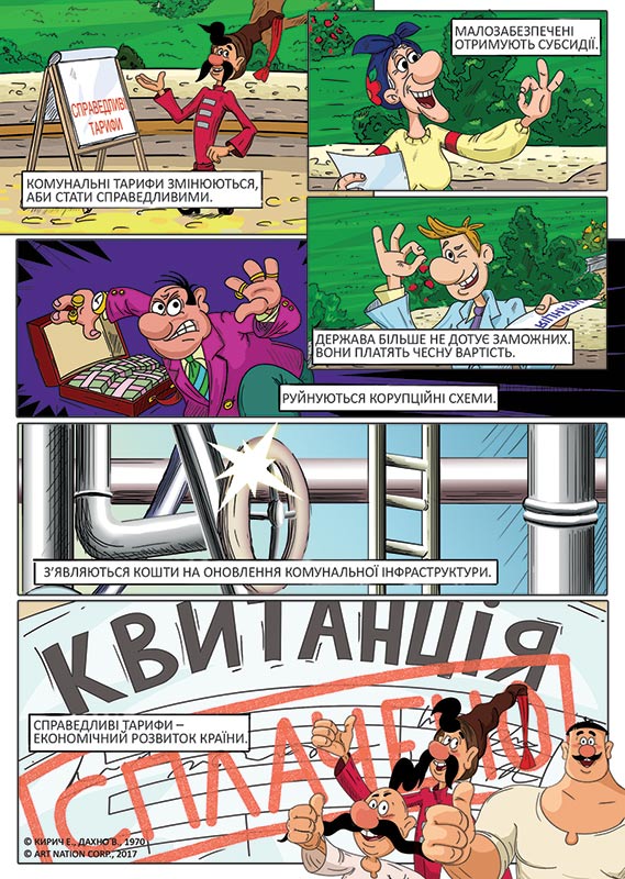 Через комікси персонажі мультфільму «Як козаки…» розповіли, що думають про тарифи