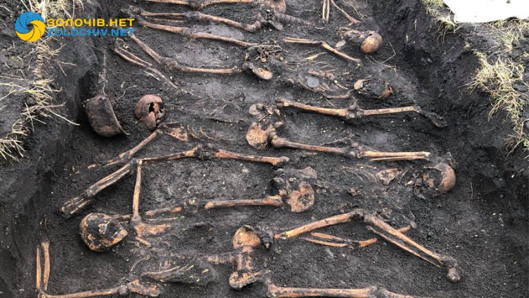 На Золочівщині знайдено людські останки: проводять ексгумацію (відео)