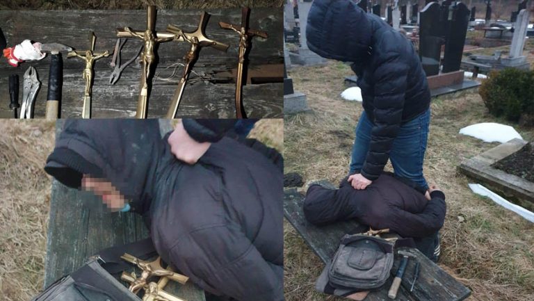 На Львівщині затримали зловмисника, який вчиняв наруги над могилами