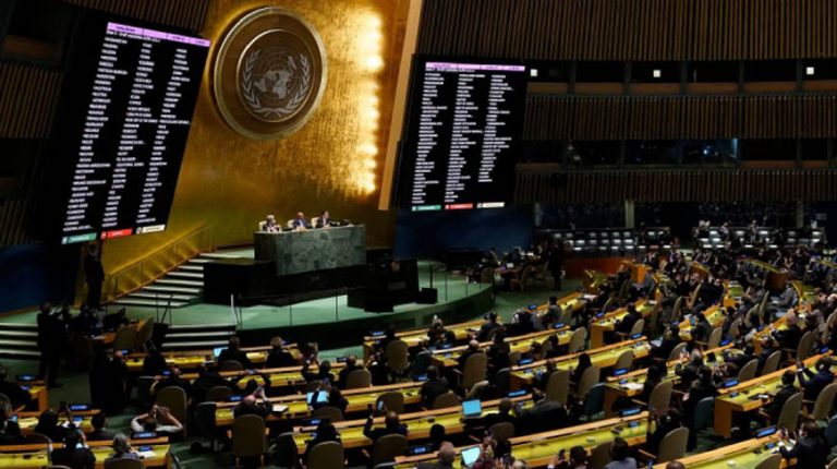 Право Росії на членство в Раді ООН з прав людини призупинено